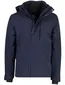 Tenson regenjas navy met magnetische knoopsluiting