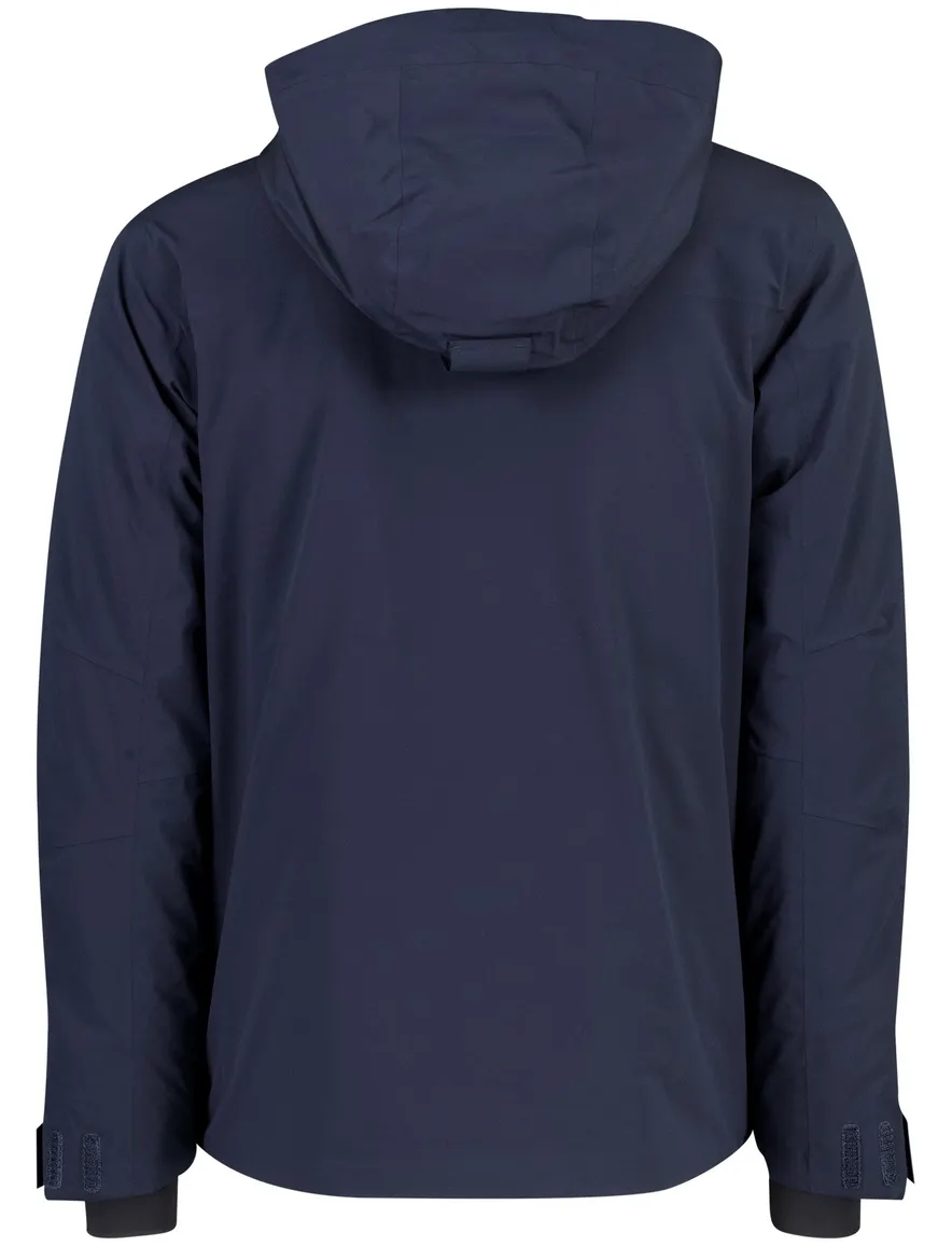 Tenson regenjas navy met magnetische knoopsluiting