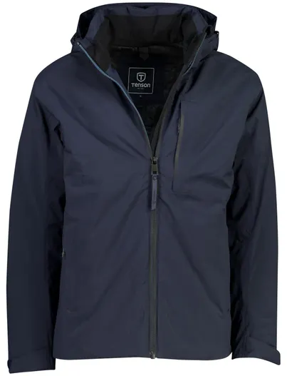Tenson Parka jassen Tenson navy met borstzak