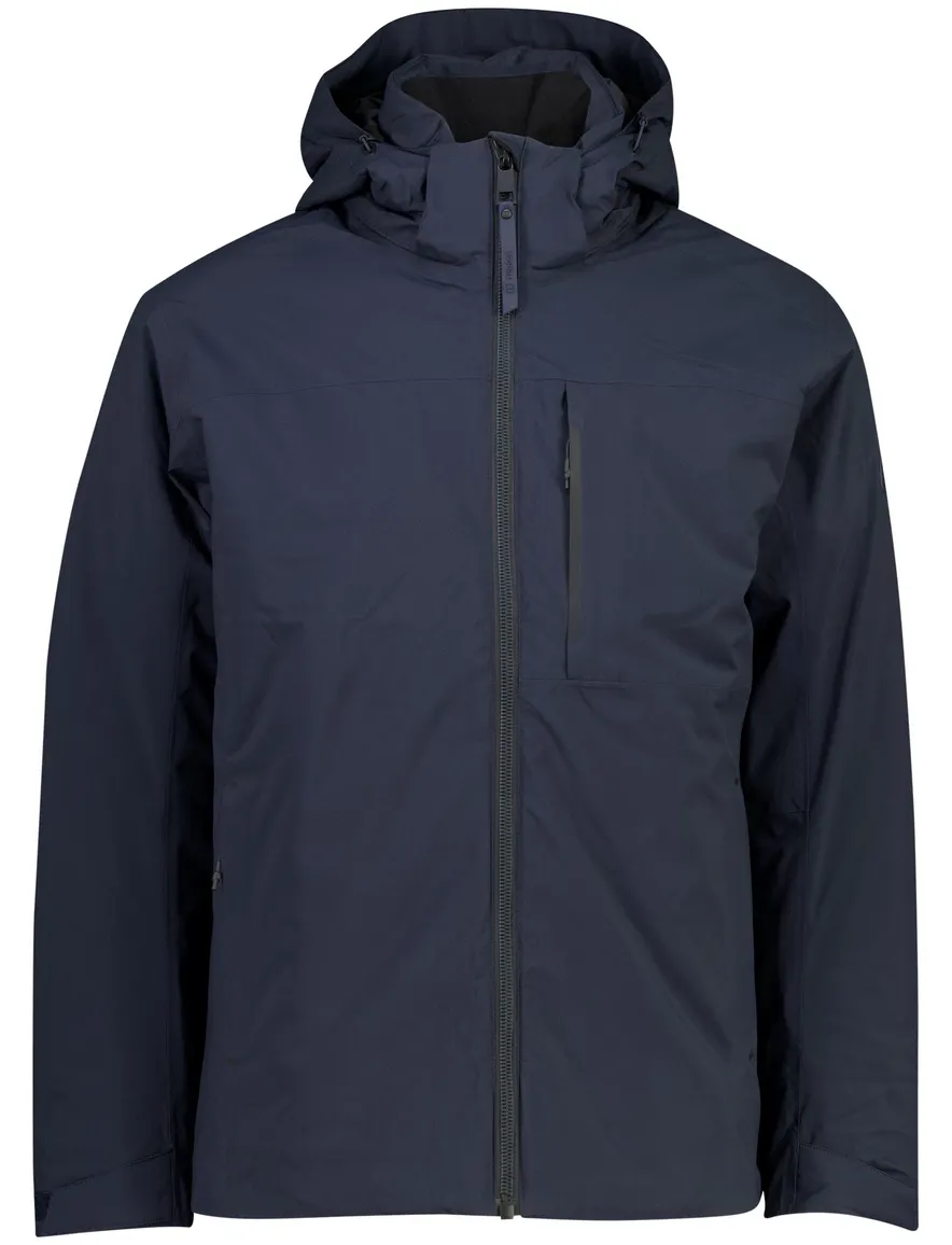Tenson parka jas donkerblauw met borstzak