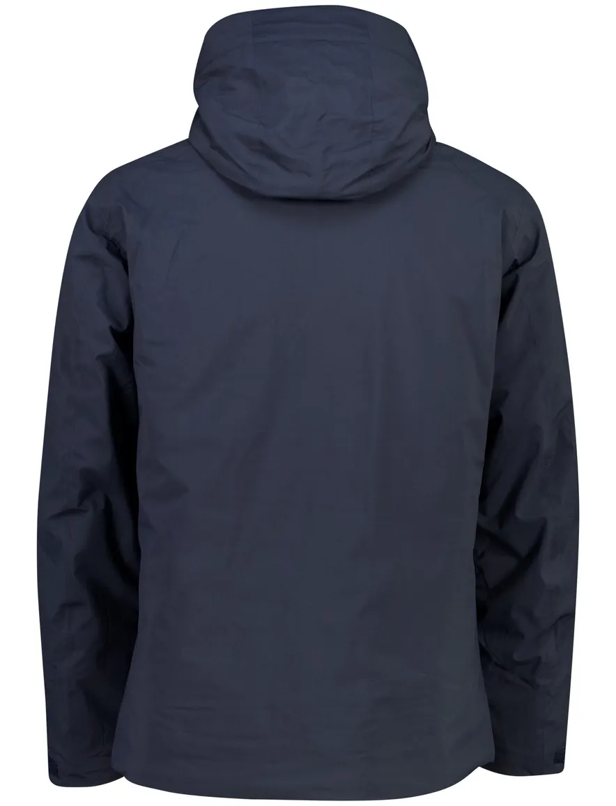 Tenson parka jas donkerblauw met borstzak