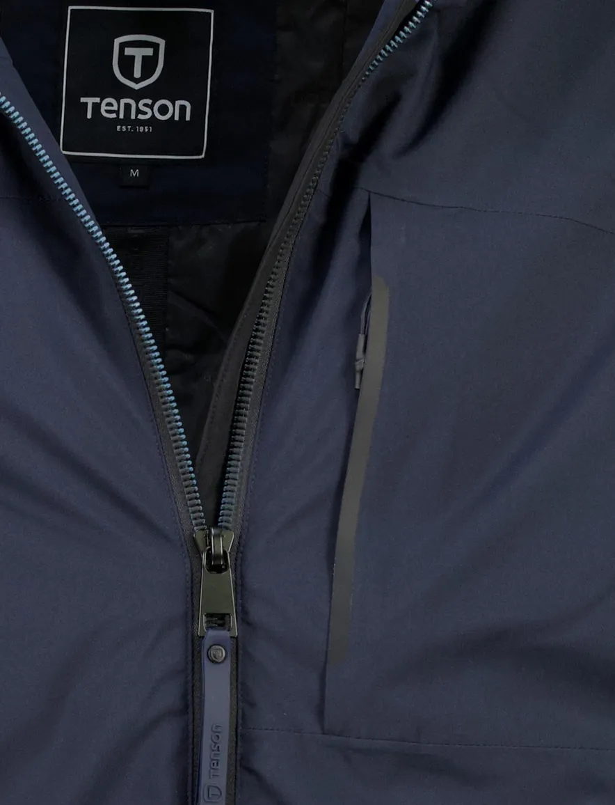 Tenson parka jas donkerblauw met borstzak