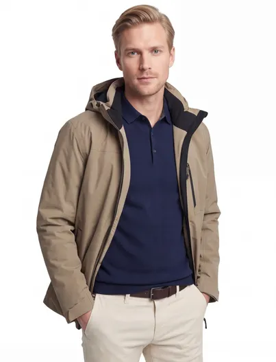 Tenson Parka jas Tenson khaki normale fit