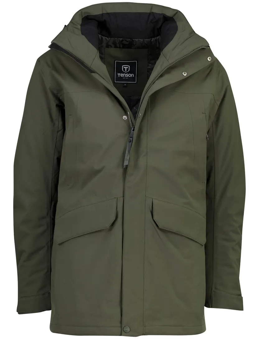 Parka Tenson olijfgroen waterafstotend