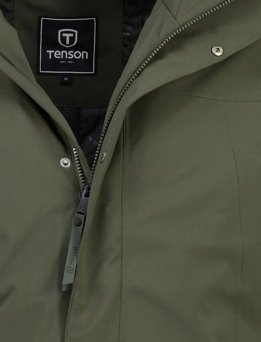 Parka Tenson olijfgroen waterafstotend