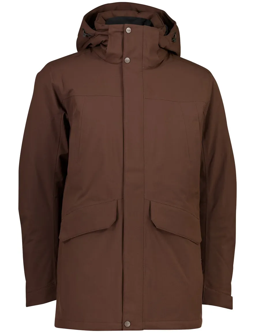 Tenson parka jas bruin met borstzak