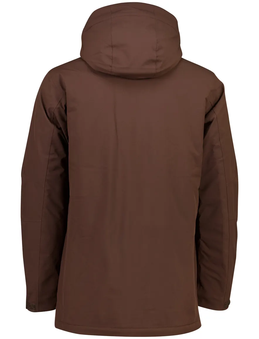 Tenson parka jas bruin met borstzak