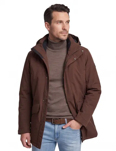 Tenson Parka jas Tenson bruin warm
