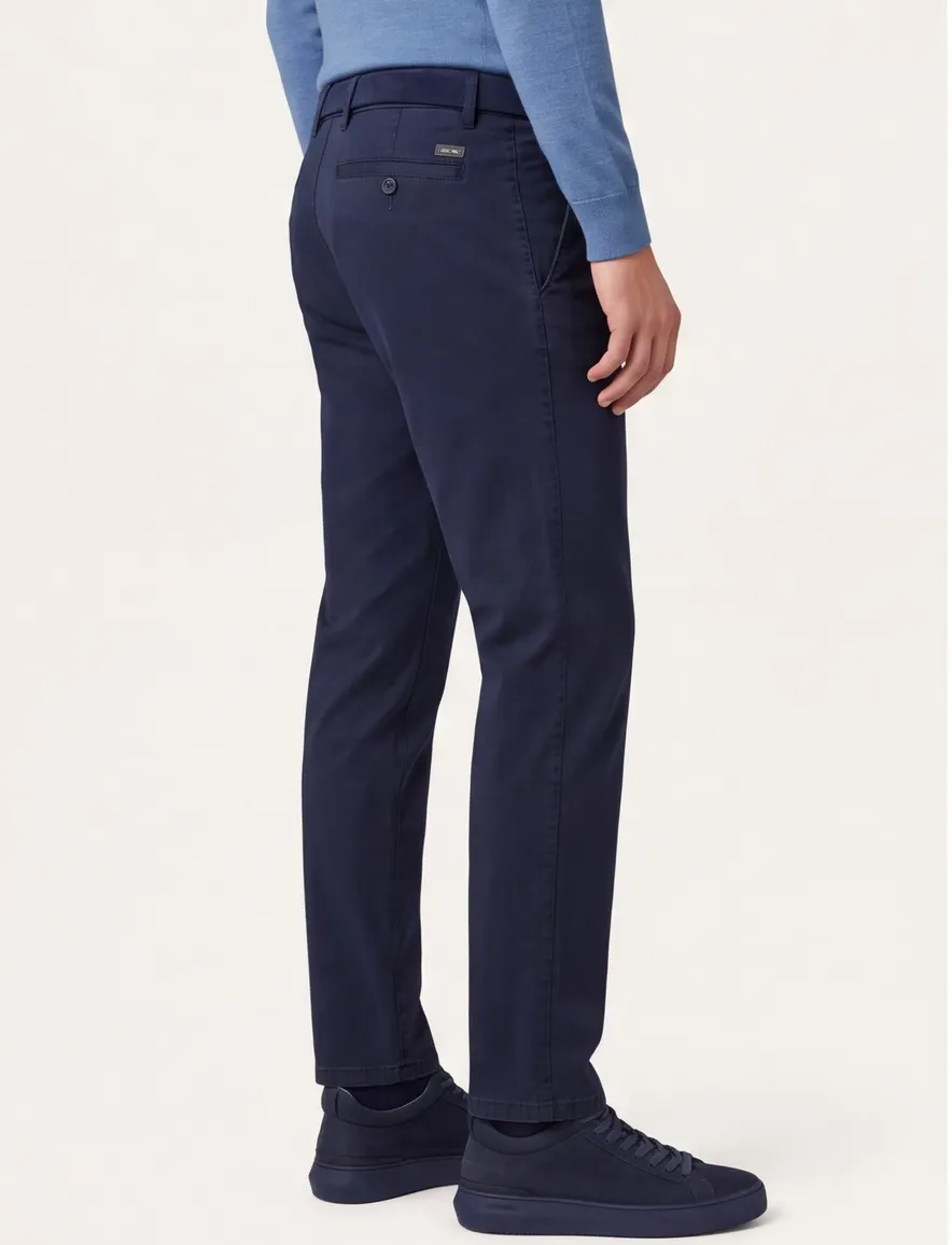Eurex THILO donkerblauwe chino broek
