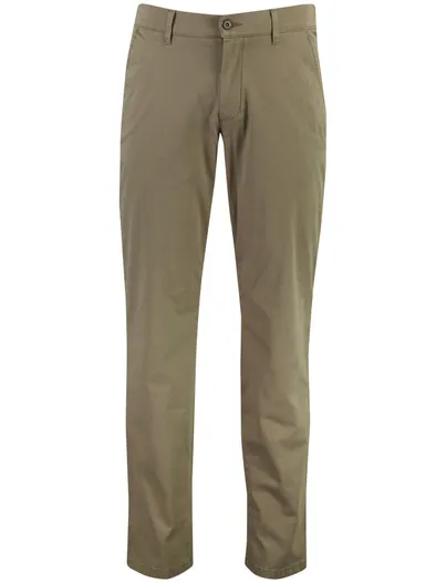 Eurex Eurex THILO chino donkergroen stretch