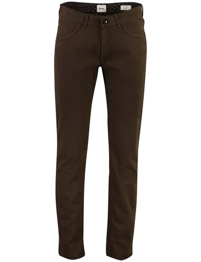 Brax Brax Chuck broek bruin slim fit