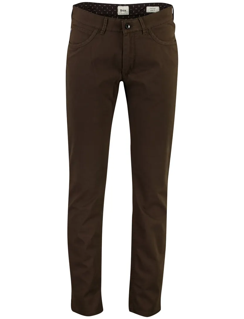 Brax Chuck broek bruin slim fit