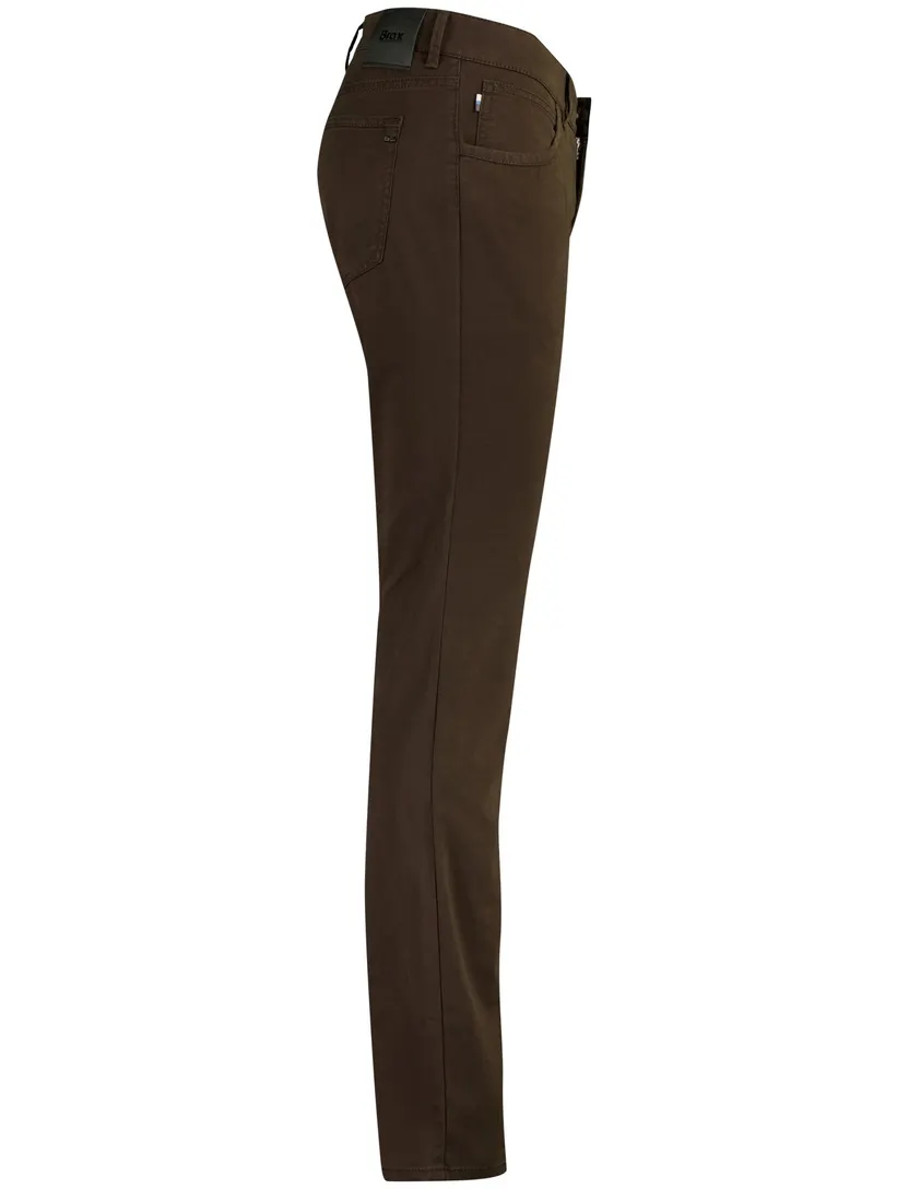 Brax Chuck broek bruin slim fit