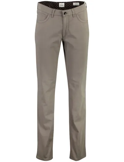 Brax Brax Chuck grijze stretch broek met strepen