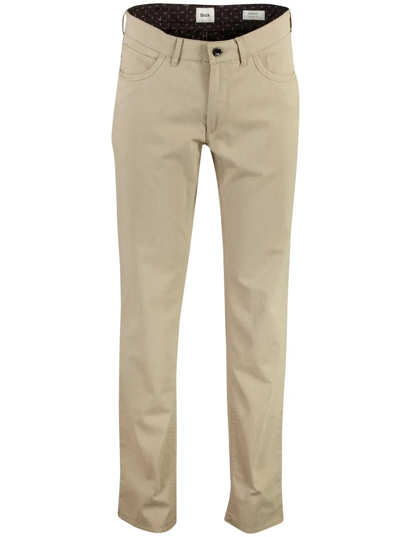 Broek Brax Chuck bruin gestreept slim fit