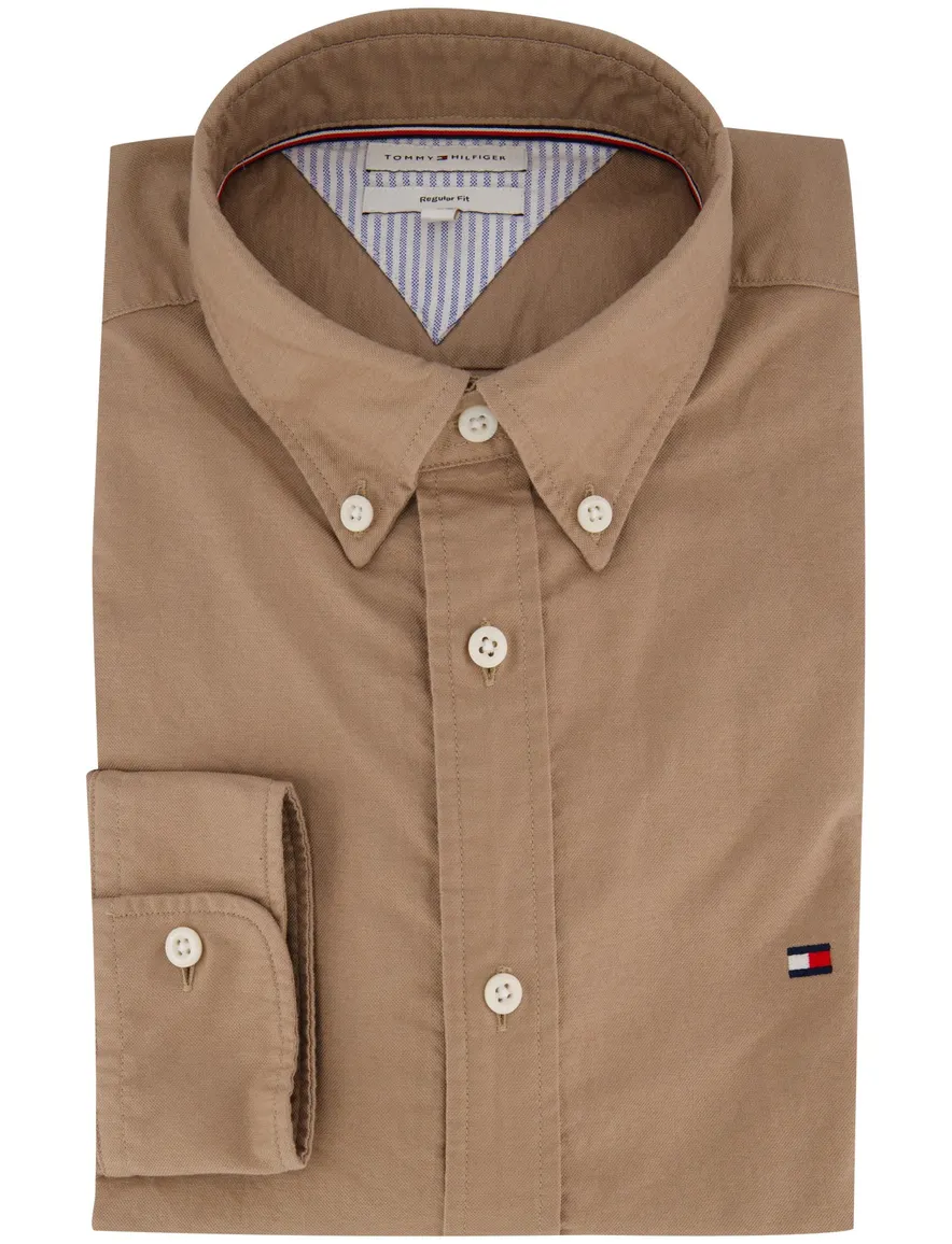 Tommy Hilfiger bruin overhemd