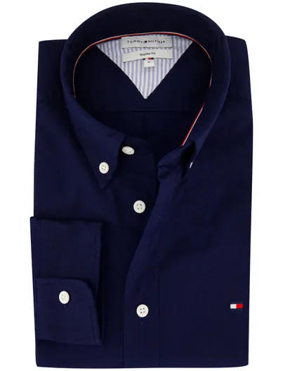 Tommy Hilfiger Overhemden Tommy Hilfiger donkerblauw normale fit