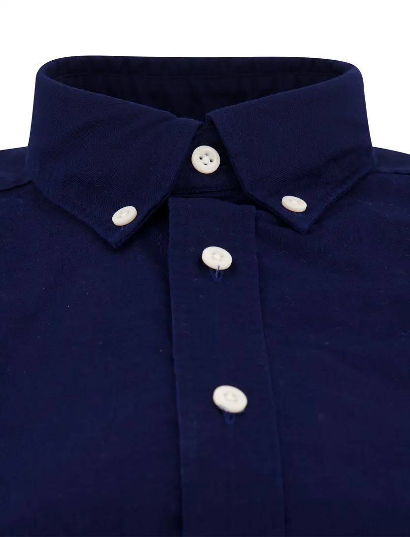 Overhemden Tommy Hilfiger donkerblauw normale fit