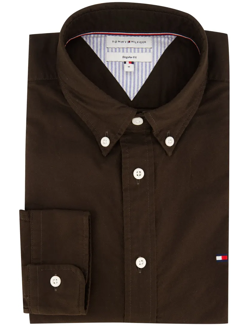 Overhemd Tommy Hilfiger bruin