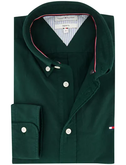 Tommy Hilfiger Overhemden Tommy Hilfiger Groen Normale Fit