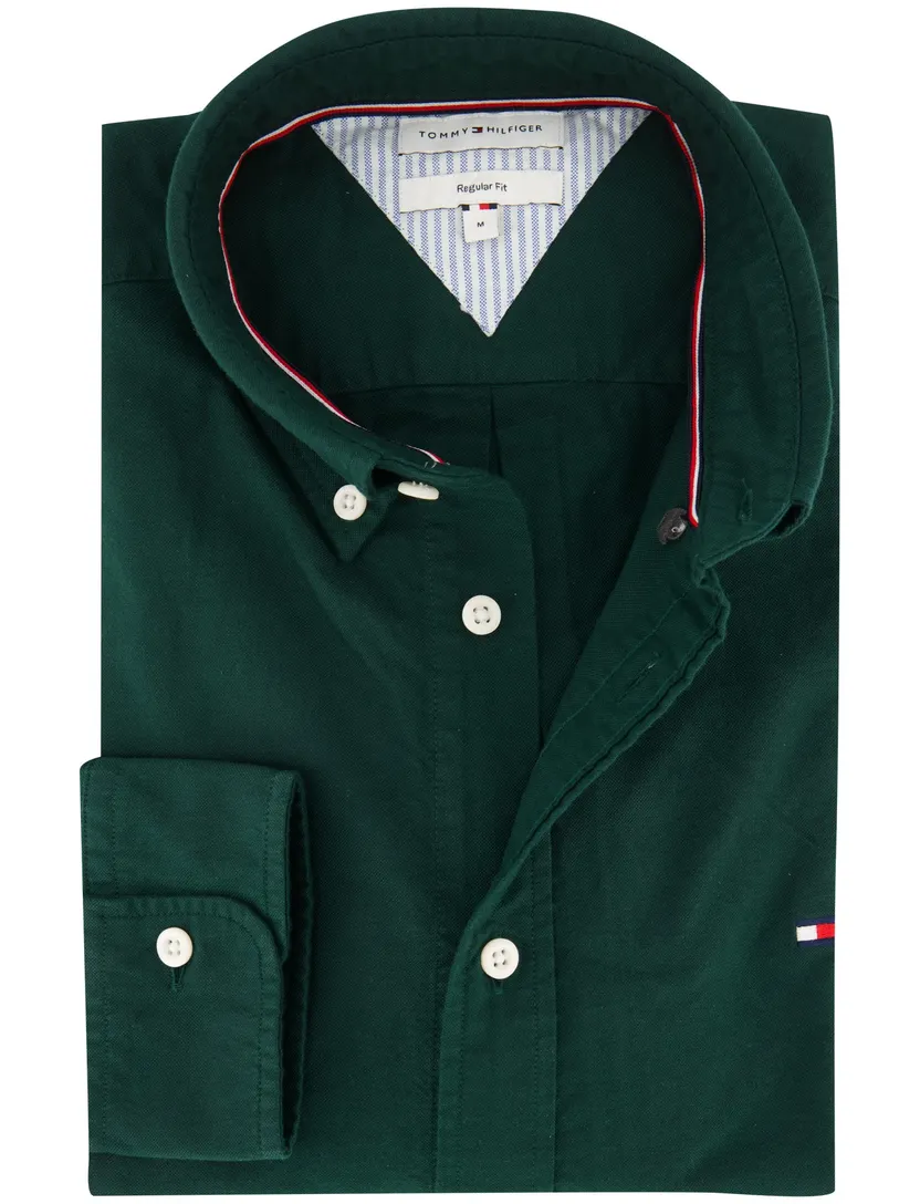 Overhemden Tommy Hilfiger Groen Normale Fit