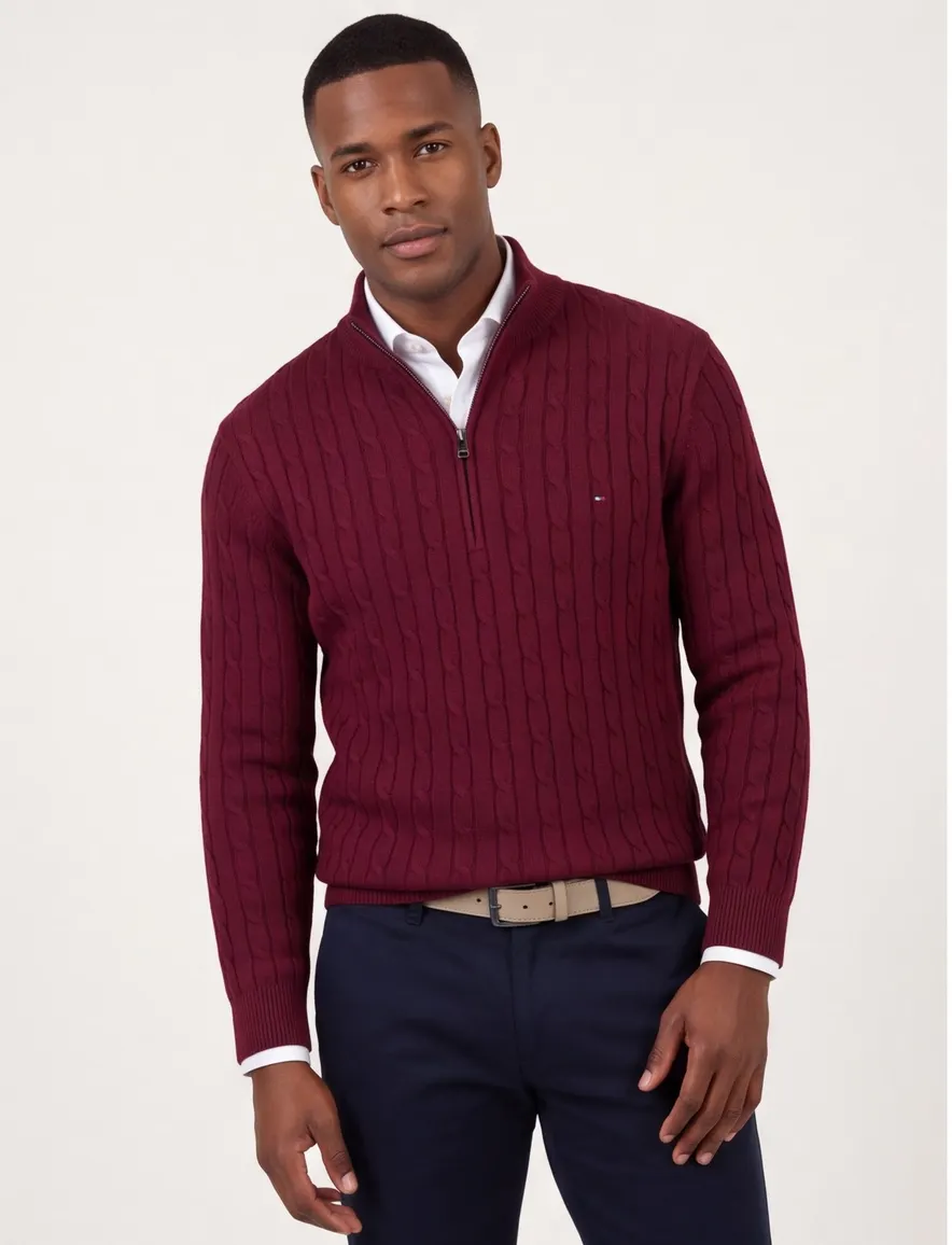 Trui Tommy Hilfiger bordeaux