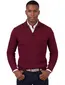 Tommy Hilfiger half zip trui bordeaux gebreid