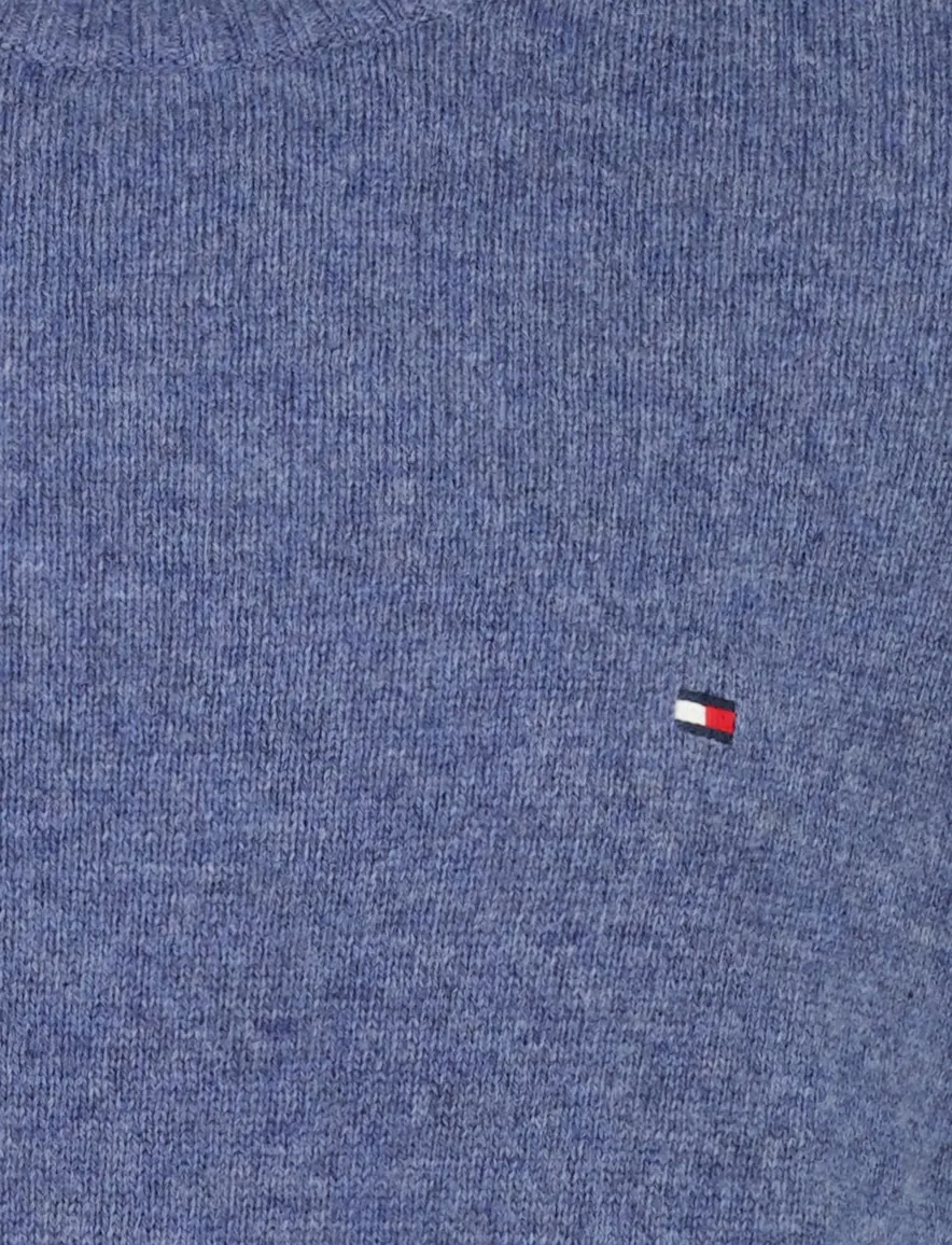 Tommy Hilfiger trui lichtblauw gemeleerd lamswol