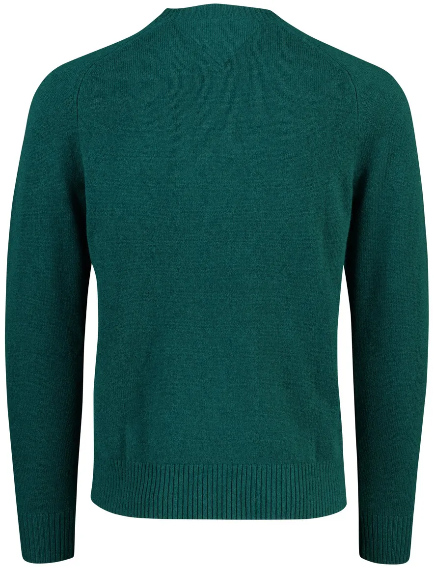 Tommy Hilfiger trui ronde hals groen gebreid