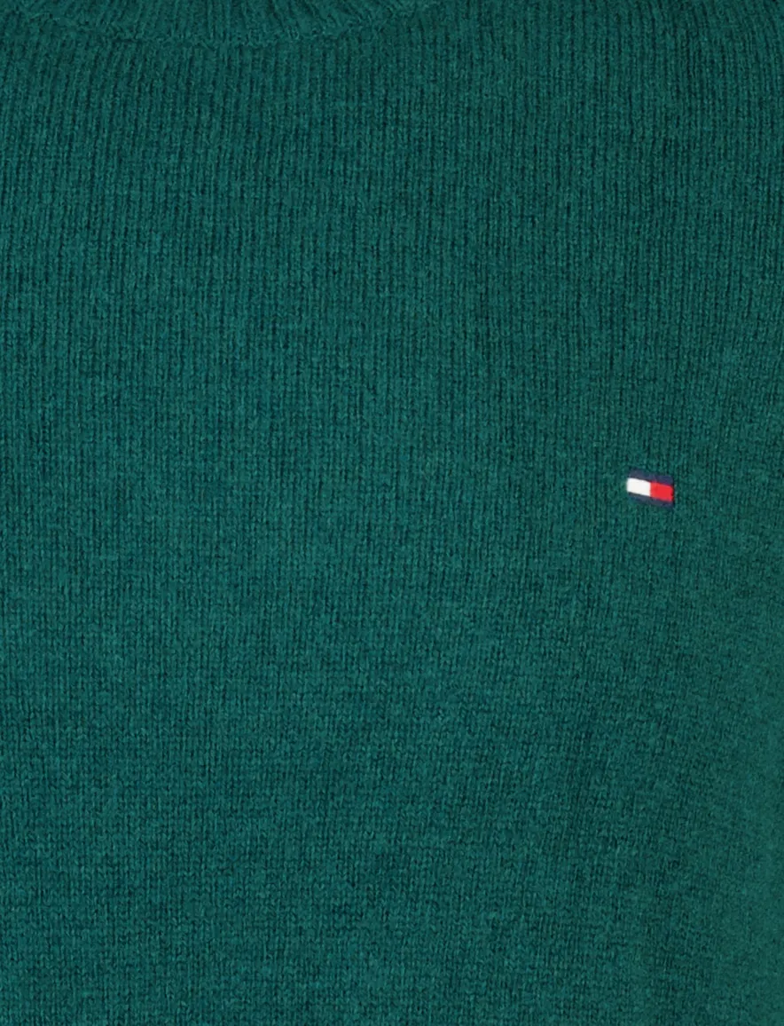 Tommy Hilfiger trui ronde hals groen gebreid