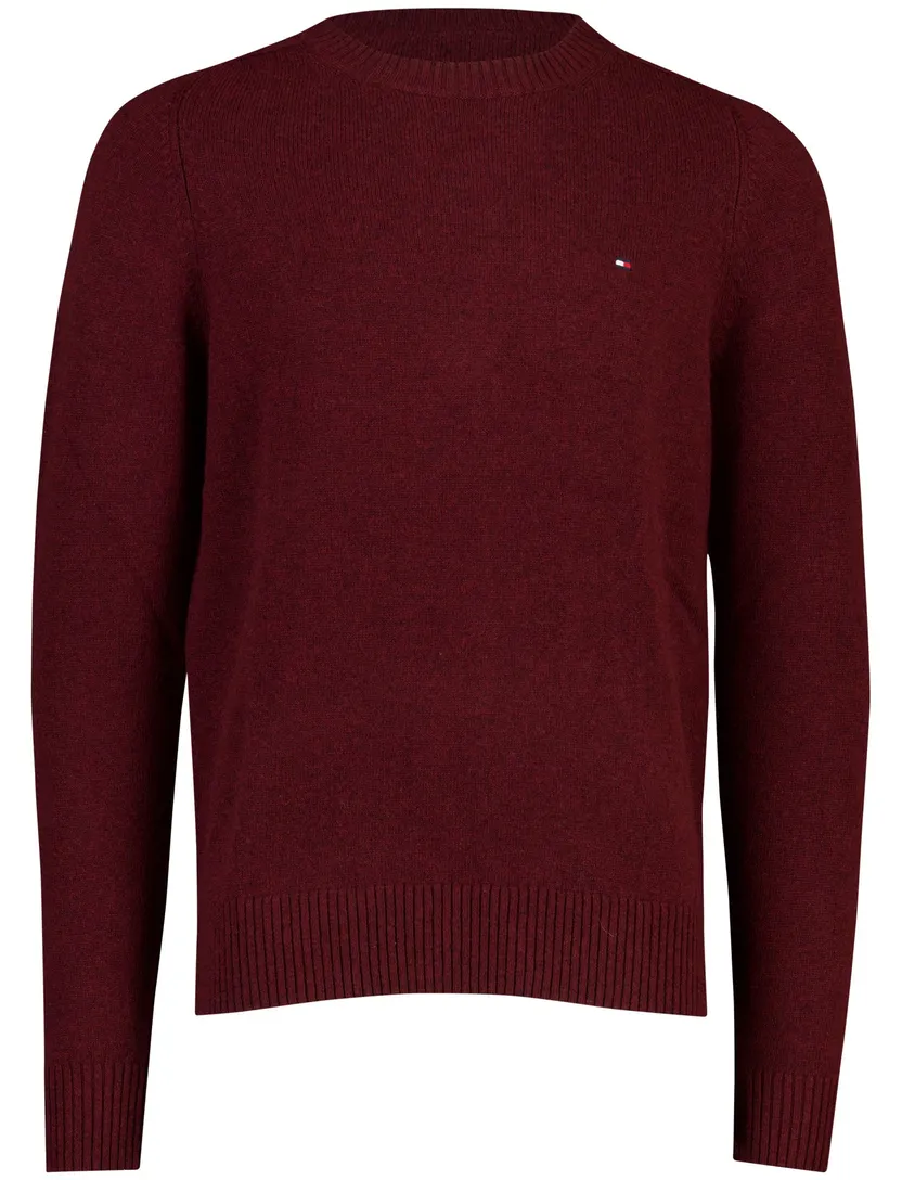Trui Tommy Hilfiger bordeaux lamswol