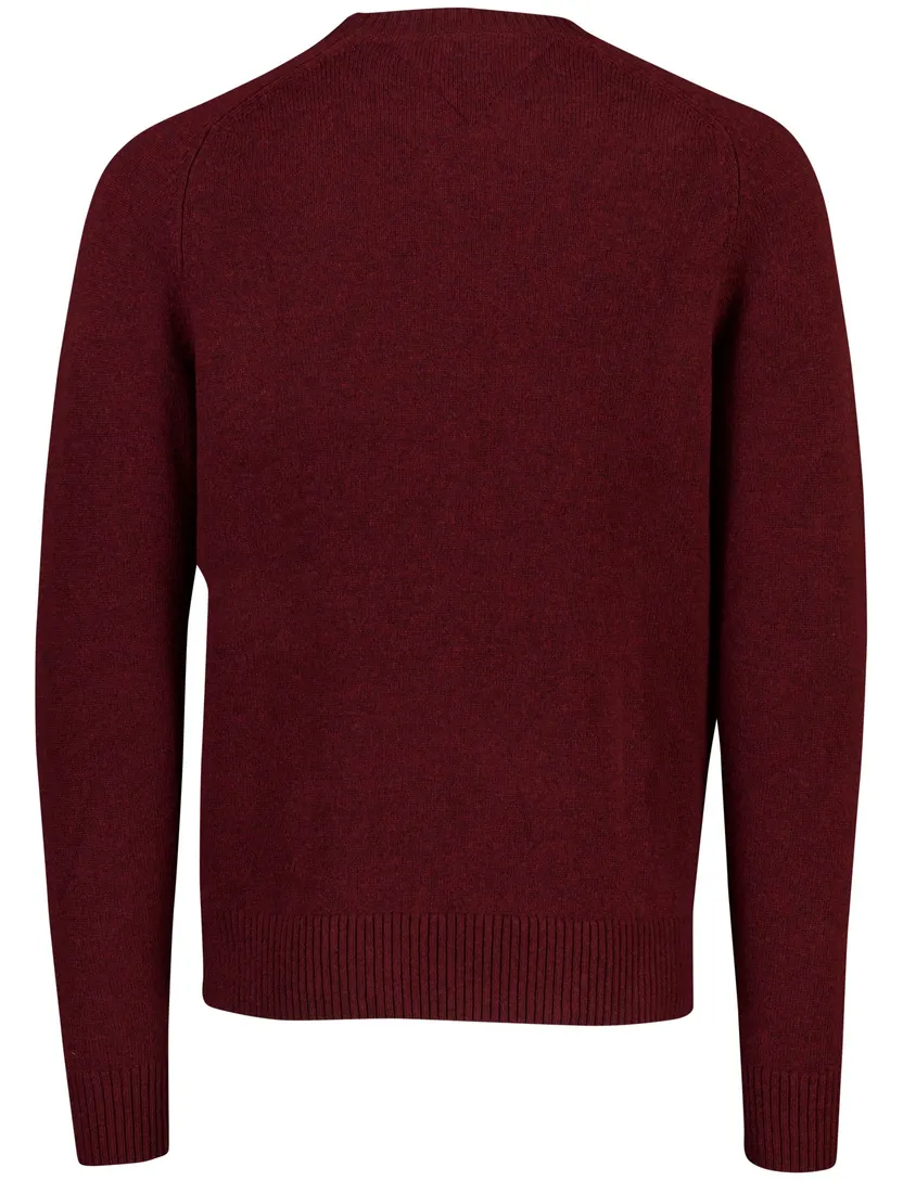 Trui Tommy Hilfiger bordeaux lamswol