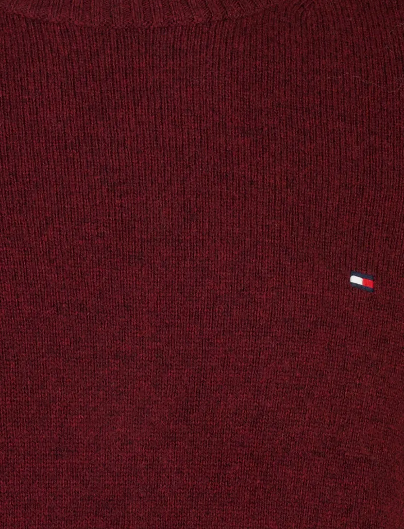 Trui Tommy Hilfiger bordeaux lamswol