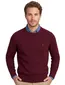 Tommy Hilfiger trui ronde hals bordeaux lamswol
