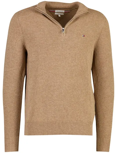 Tommy Hilfiger Trui Tommy Hilfiger camel lamswol