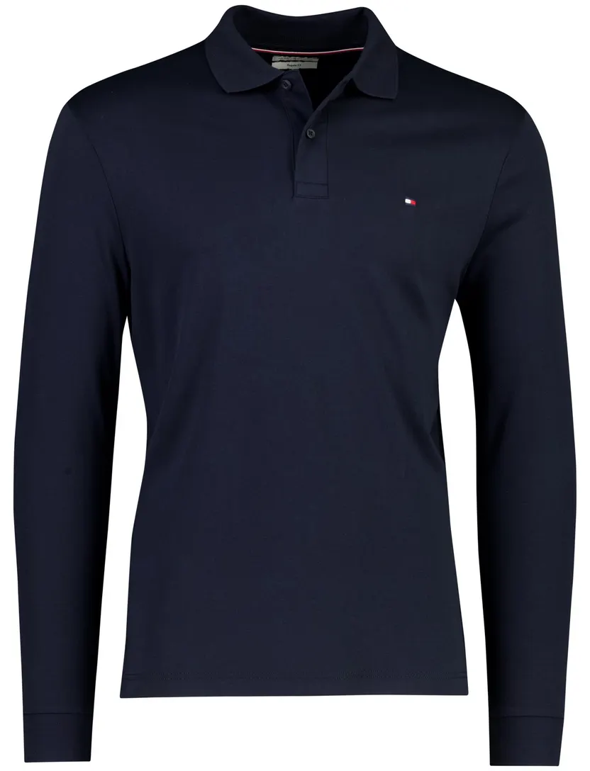 Poloshirt Tommy Hilfiger donkerblauw normale fit