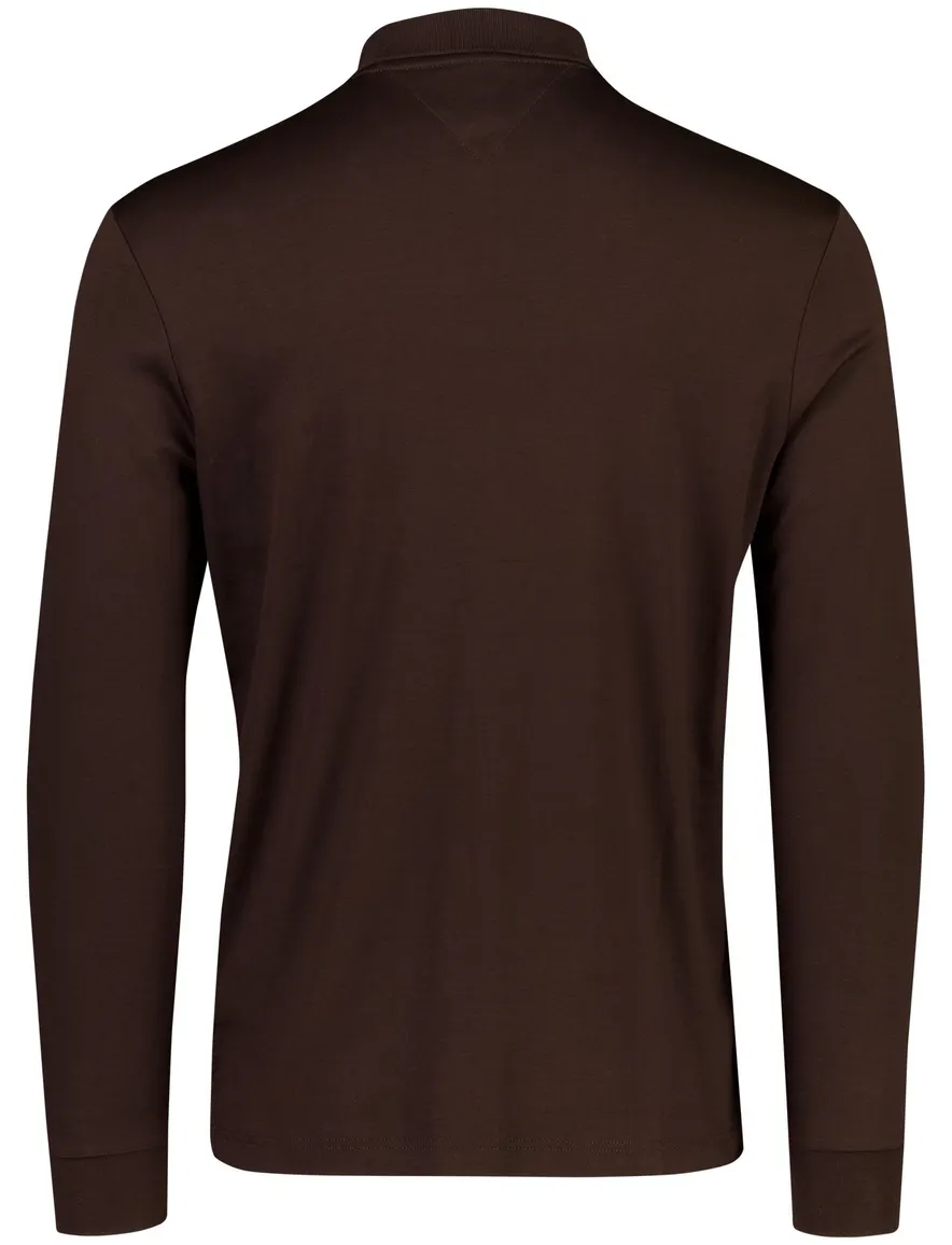 Tommy Hilfiger poloshirt bruin effen