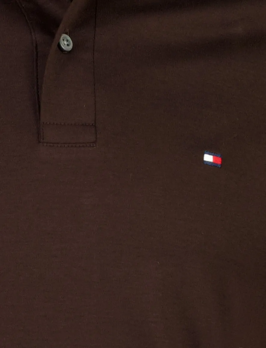 Tommy Hilfiger poloshirt bruin effen