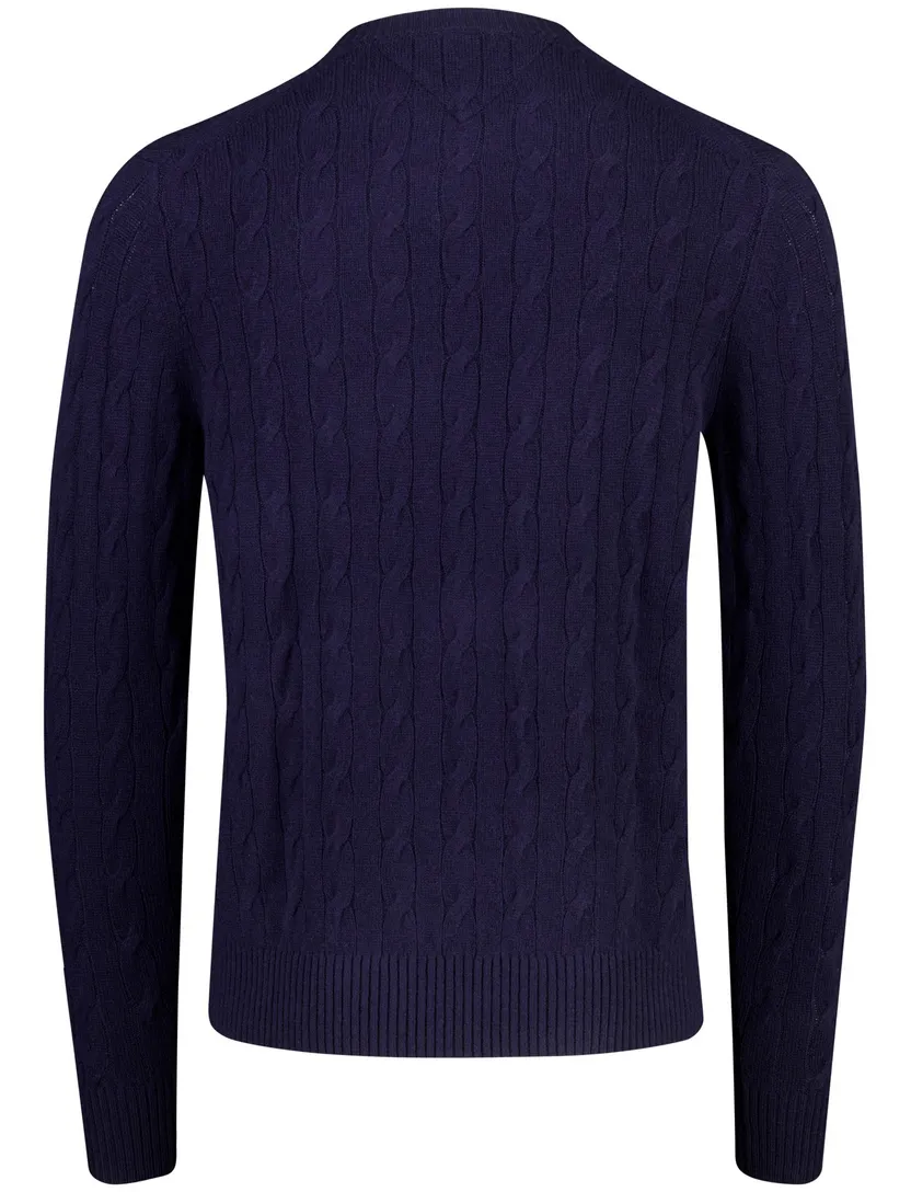 Trui Tommy Hilfiger donkerblauw lamswol