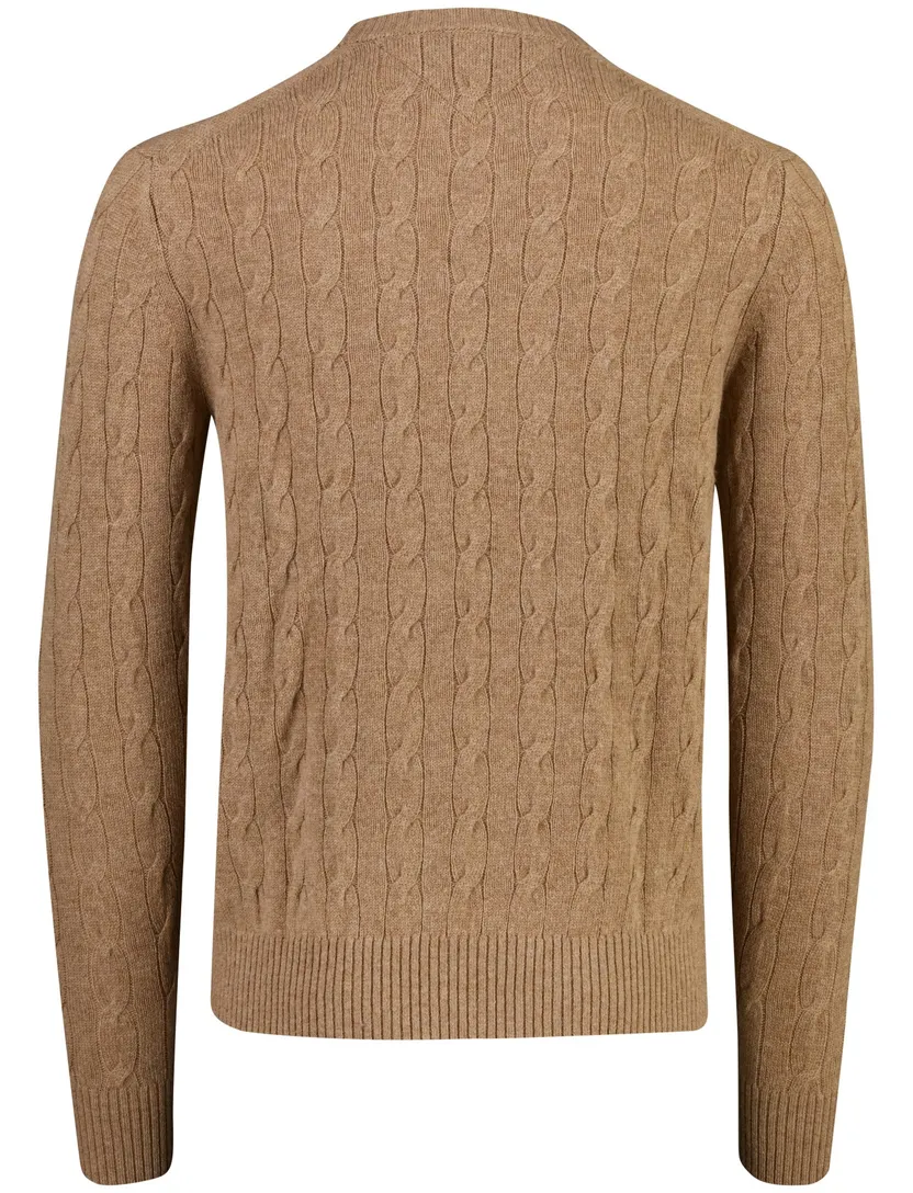 Trui Tommy Hilfiger camel 100% lamswol
