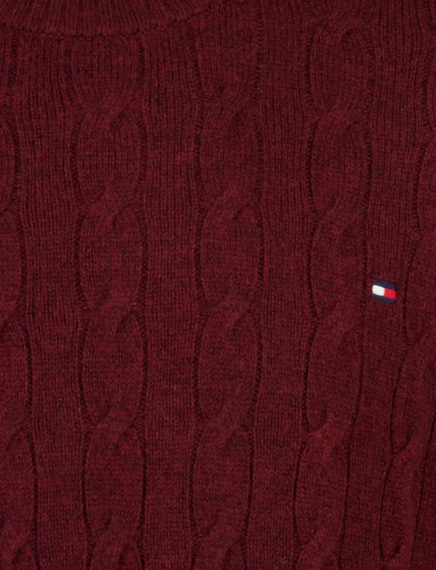 Tommy Hilfiger trui bordeaux lamswol