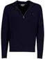 Half zip trui Tommy Hilfiger donkerblauw lamswol