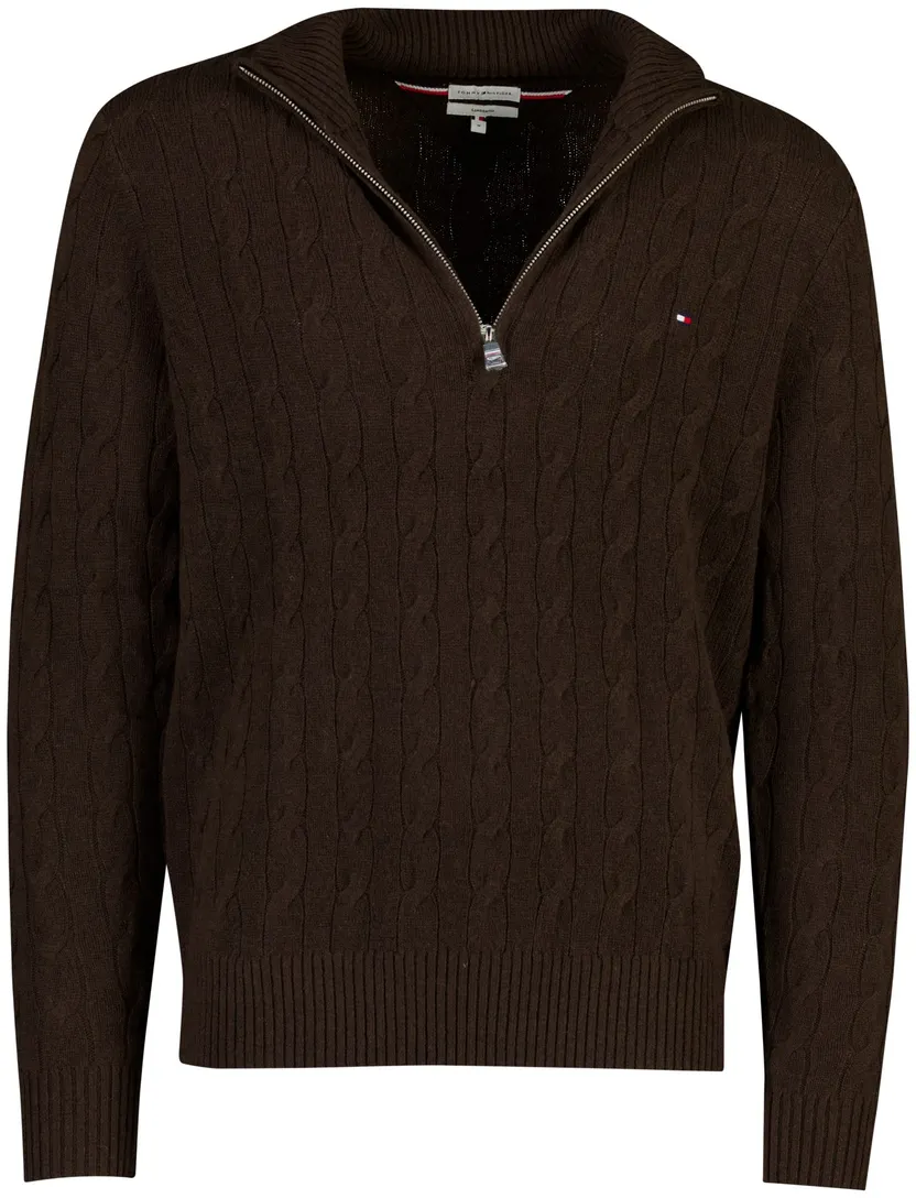 Trui Tommy Hilfiger bruin lamswol