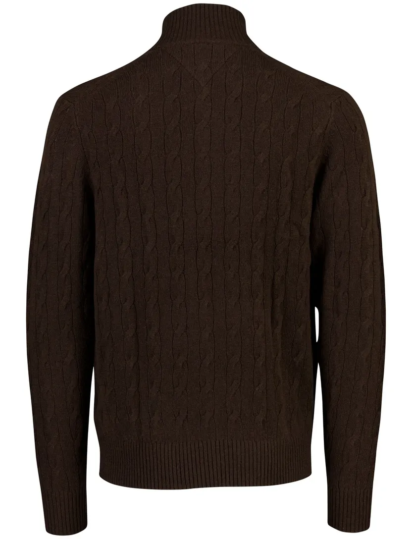 Trui Tommy Hilfiger bruin lamswol