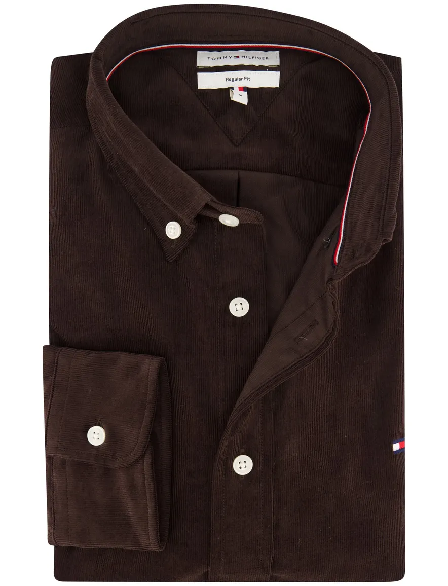 Overhemd Tommy Hilfiger bruin