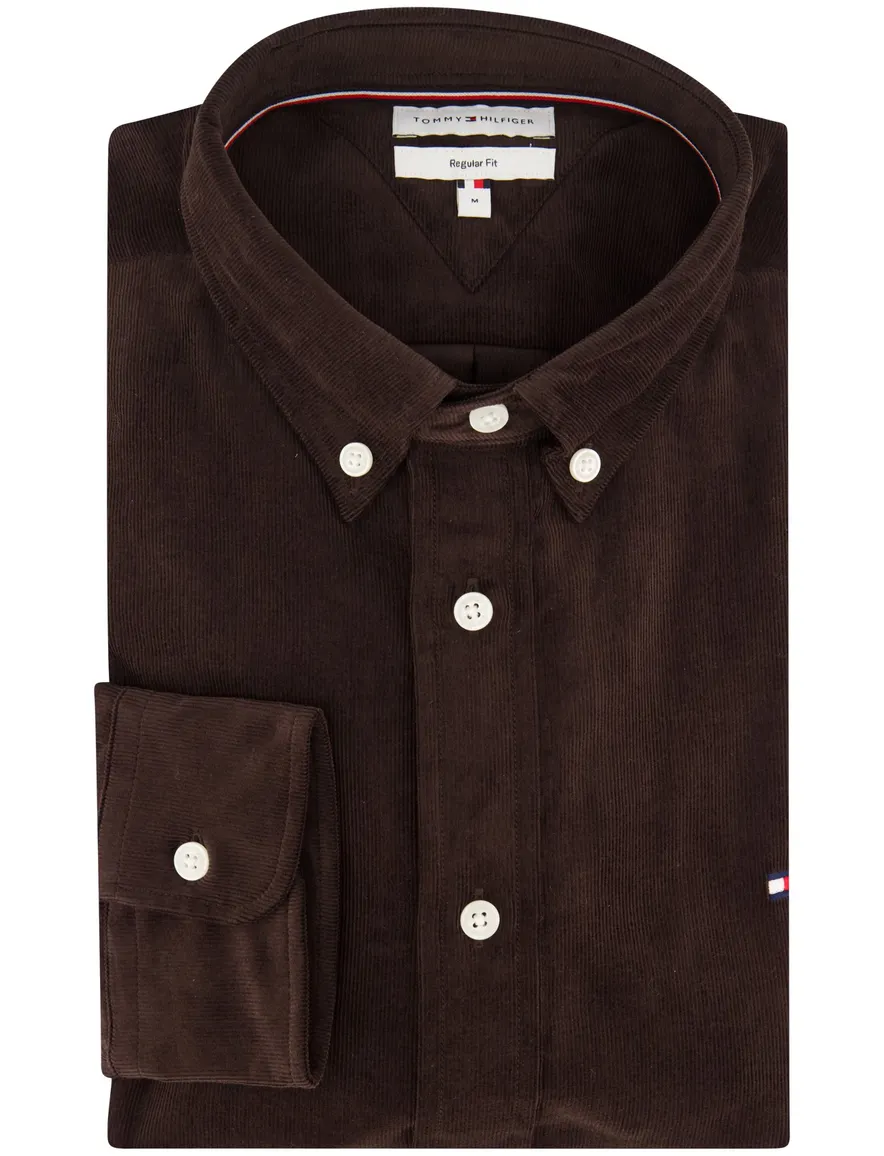 Overhemd Tommy Hilfiger bruin