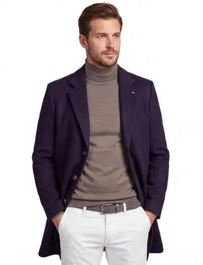 Tommy Hilfiger Tommy Hilfiger overjas donkerblauw waterafstotend
