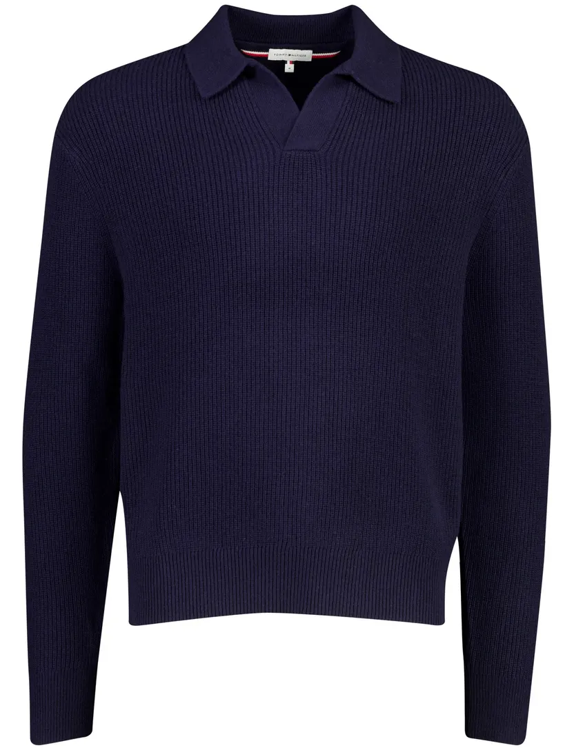 Trui Tommy Hilfiger donkerblauw nylon