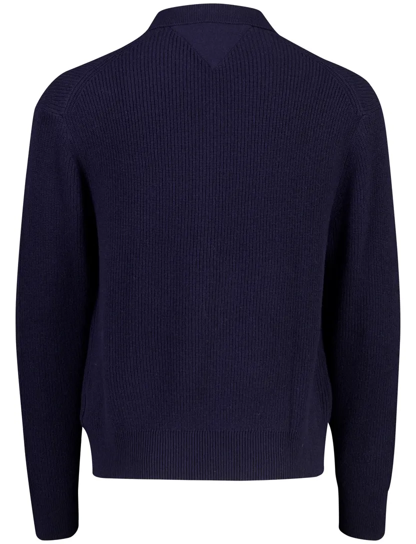 Trui Tommy Hilfiger donkerblauw nylon