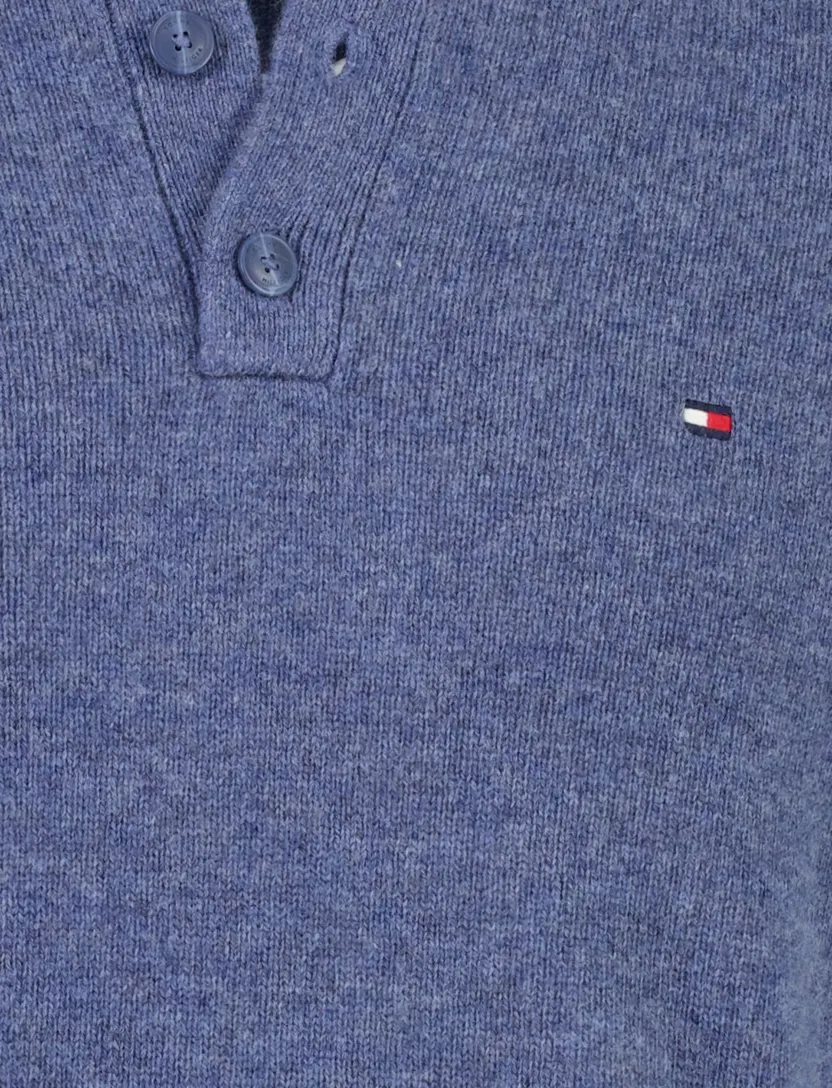 Trui Tommy Hilfiger blauw lamswol
